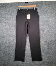 Quince Ultra-Stretch Ponte Straight Leg Pants Womens Medium Petite Black NWT