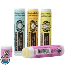 Moon Valley Organics Beeswax Lip Balm for Moisturizing Lips and Cuticles (Hon