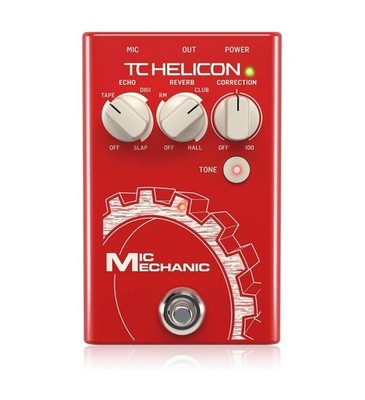 TC Helicon Mic Mechanic 2 Vocal Effects Pedal red new
