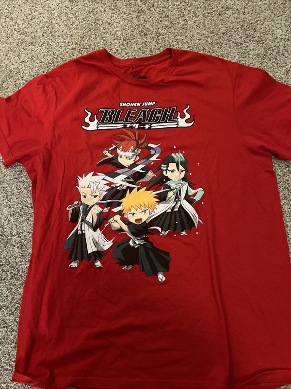 Shonen Jump BLEACH EUC Men’s Graphic  Red T-shirt Size M