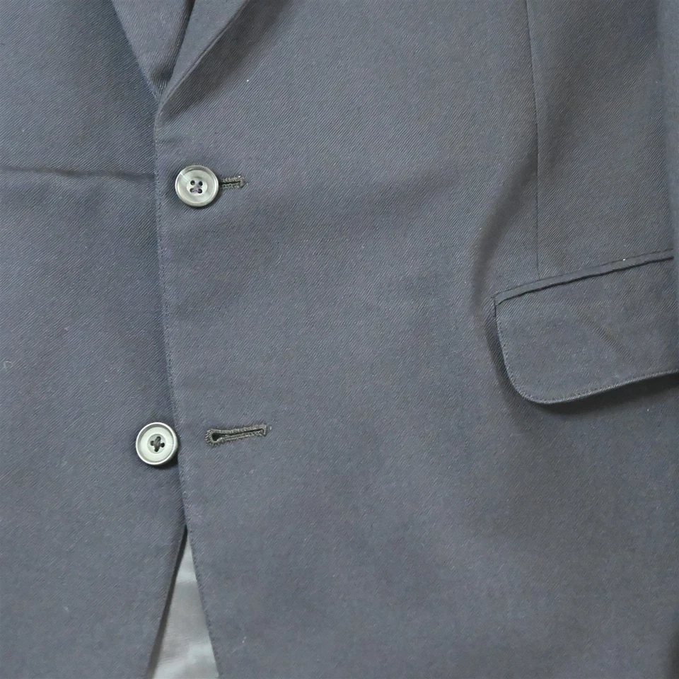 De Colección Hecho en EE. UU. Norman Hilton 46L Azul Marino Lana Para Hombres Blazer Traje Chaqueta Abrigo Deportivo Foto 3 de 4