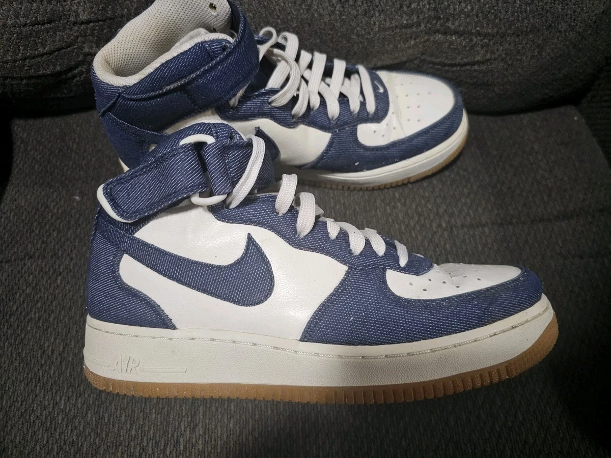 Nike Air Force 1 Mid White Denim for Sale | Authenticity
