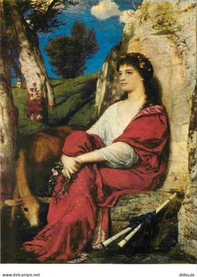 Postcard - Art - Painting - Arnold Bocklin - Uterpe 1872 - Hessian Land