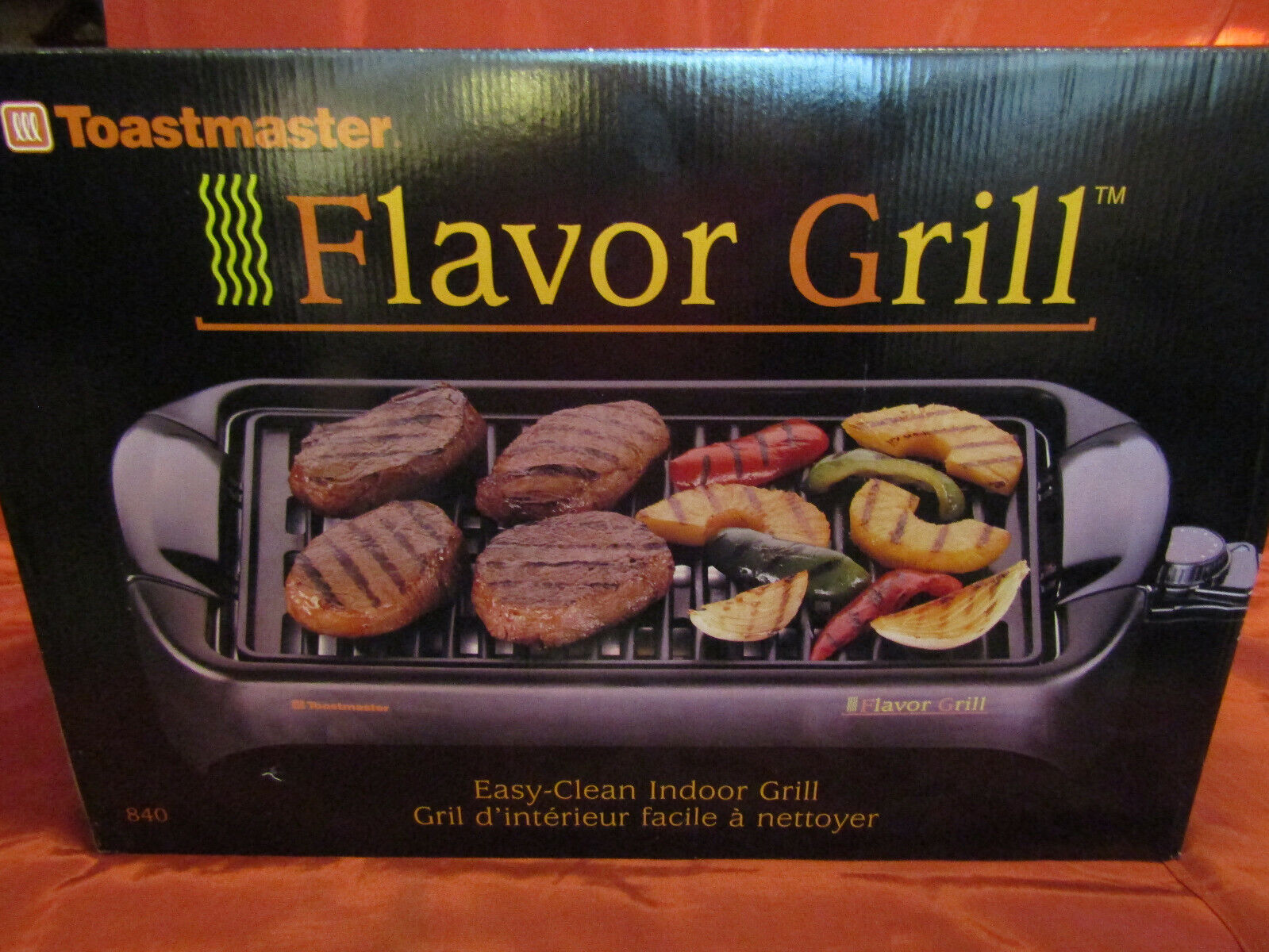 VERY RARE Toastmaster Flavor Grill INDOOR Easy-Clean Model 840  New In Box