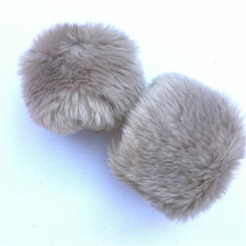 Chic Winter Warm Women Faux Fur Fluffy Elastic Wrist Cuffs Arm Warmer Plush - Bild 19 von 28