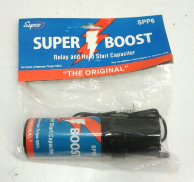 SUPCO SPP6 Super Boost Relay & Hard Start Capacitor 500% More Torque 277VAC Max