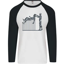Robot Maintenance AI Futuristic SC-FI Mens L/S Baseball T-Shirt