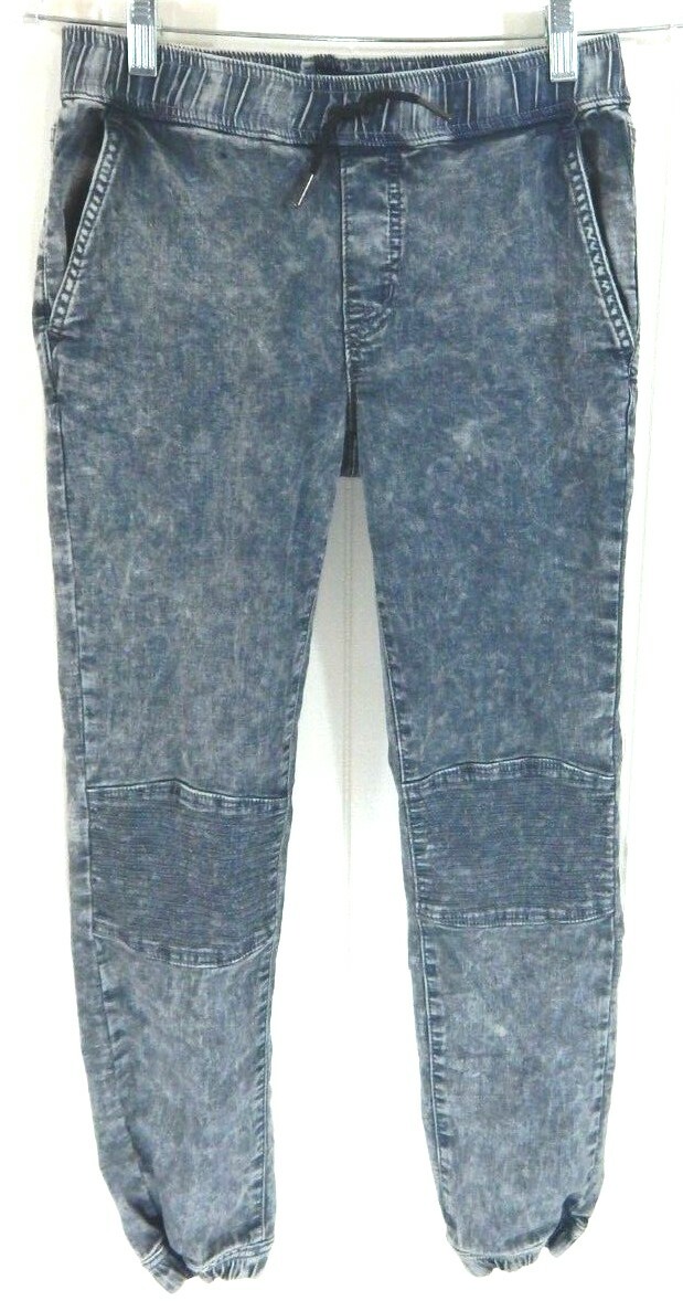 Hudson Boys Medium Pants Gray Acid Wash Jogger Jeans Pull On