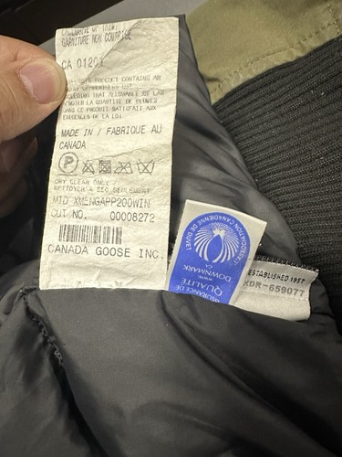 Authentic Canada Goose Vintage Chilliwack Bomber Military Green XS Jacket 7950L - Picture 11 of 17