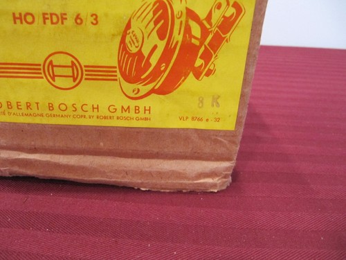NOS Bosch 6 Volt Horn 1954 date stamped Mercedes Porsche 356 Pre-A - Picture 7 of 8