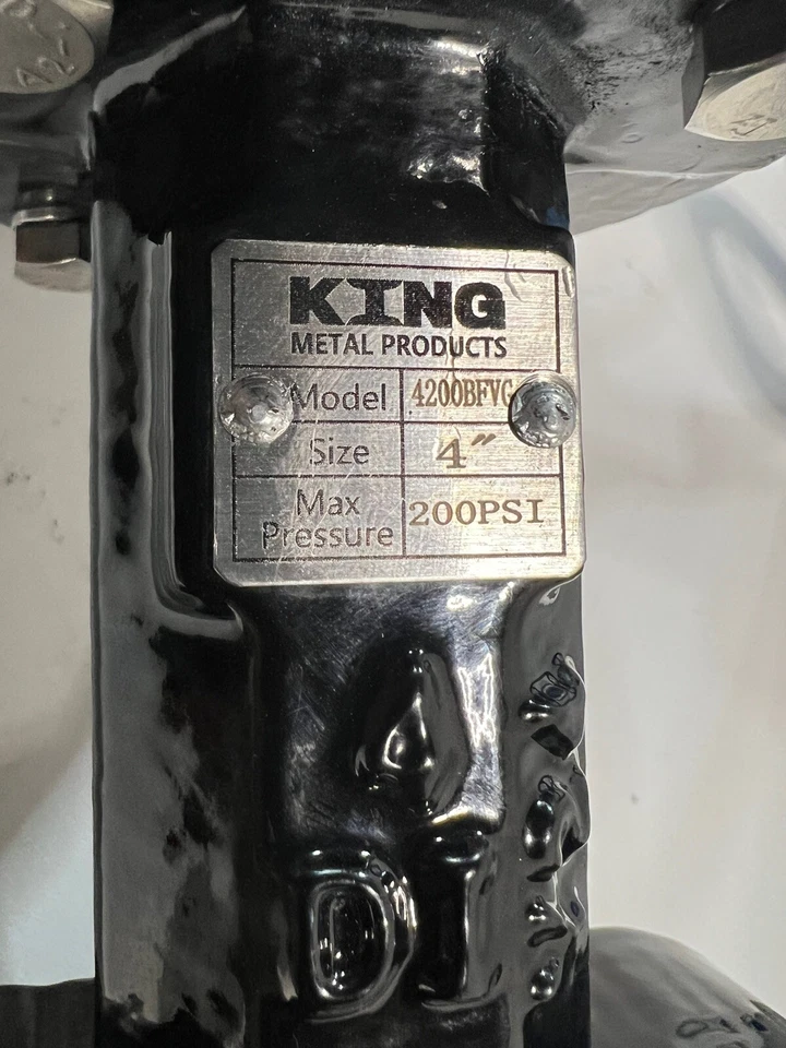 4” Lug Style Butterfly Valve Ductile Iron, EPDM Seal, CF8 Disc, Gear Actuator - Image 3 of 4