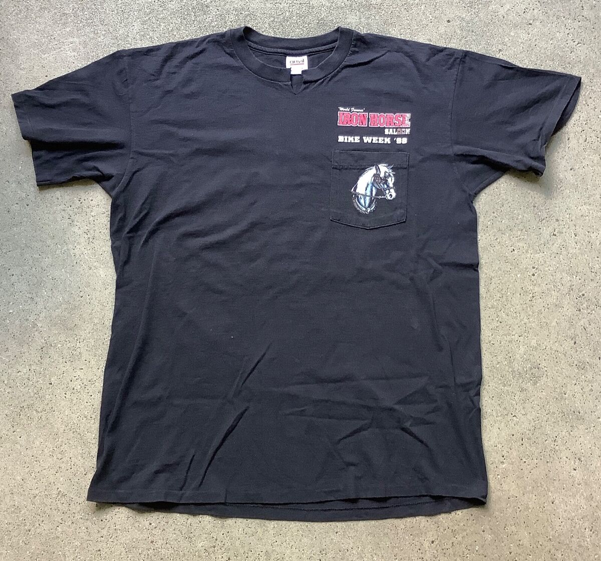 Vtg 90s Iron Horse Saloon T Shirt Bike Week 1998 Motorcycle Vtg 90s Iron Horse Saloon T Shirt Bike Week 1998 Motorcycle