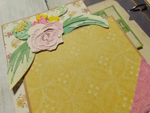 Handmade Mini Scrapbook Photo Album ocbrandy gift keepsake Altenew flower retro - Picture 8 of 23