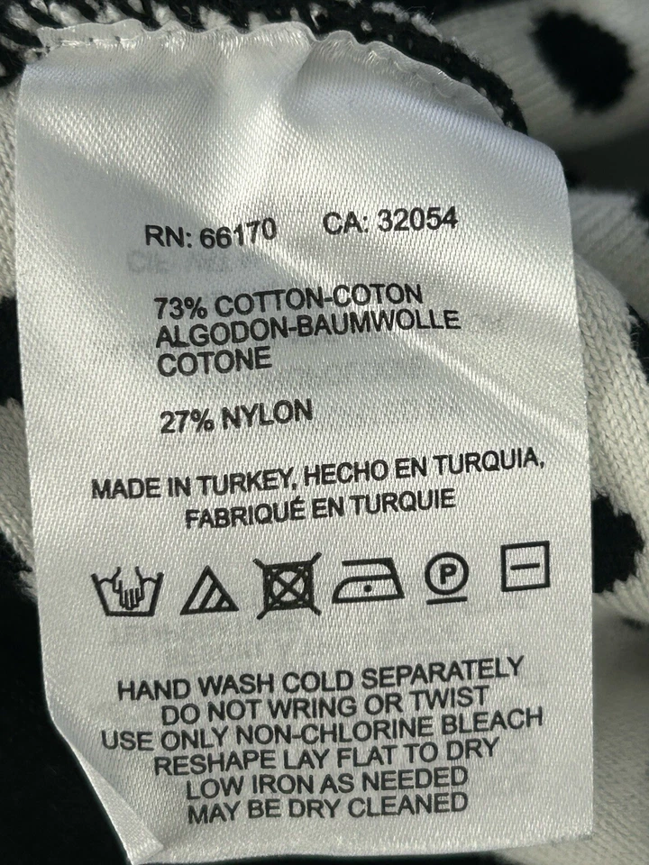 Maeve Anthropologie черный белый в горошек эластичный пояс трикотажа Midi юбка размер S - Изображение 3 из 4