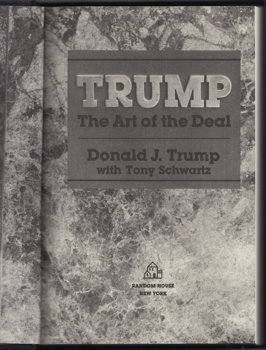 珍しい1987年初版 美品】トランプ大統領『The art of deal
