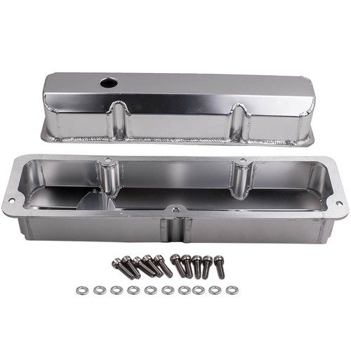Valve Covers - 3 7/8" Tall w/ Bolts For Ford FE 390 406 427 428 Stain Oxidation