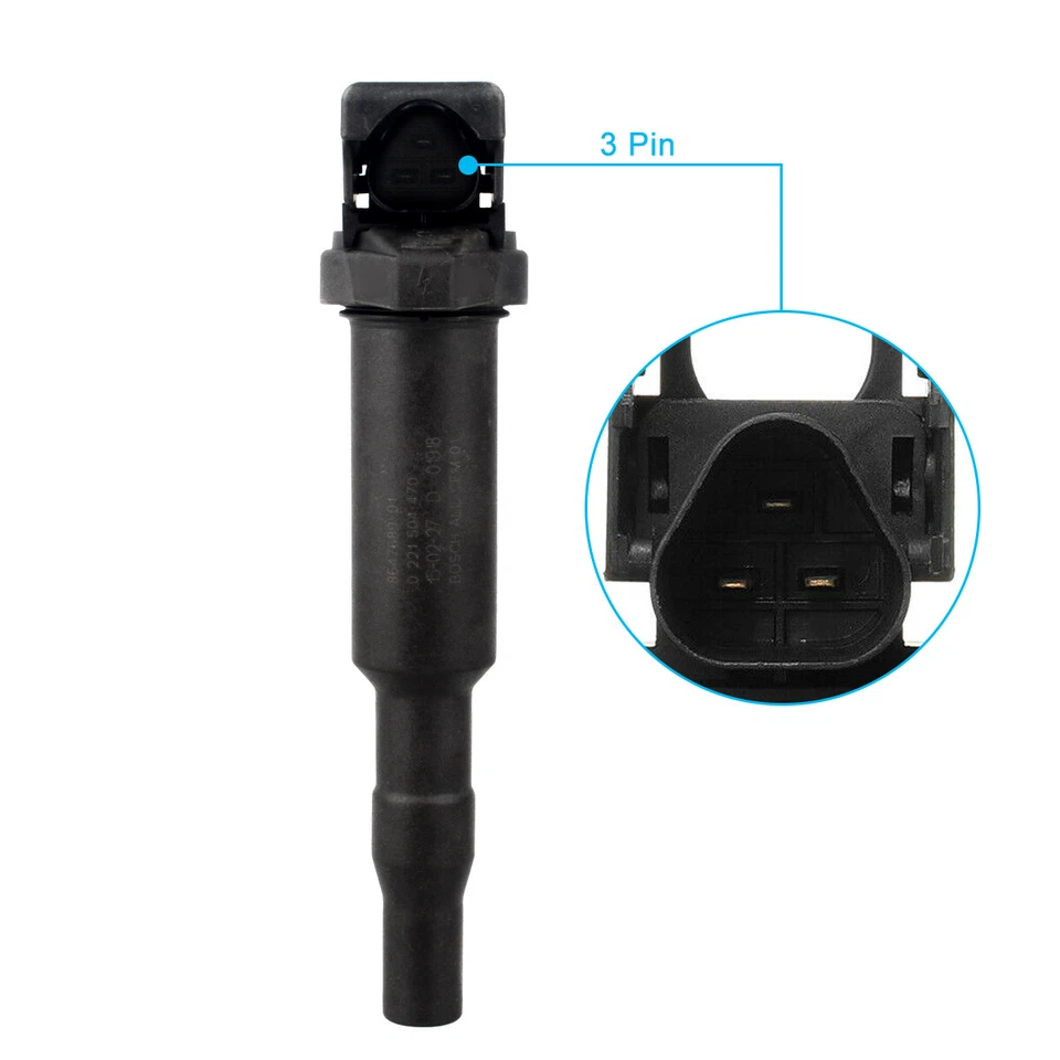 6 шт оригинальных катушек зажигания для Bosch BMW 325i 328i 335 525 528 530 535 0221504470 - Изображение 3 из 4