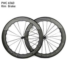 Set ruote bici da strada in fibra di carbonio 700C cerchio freni a V Princeton 6560 larghezza 28 mm