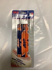 New York mets 6 Pack Of Team Logo 7" Wooden Pencils FREE SHIPPING!!