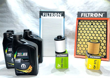 KIT TAGLIANDO FIAT CROMA 05-07 SIGNUM 1.9 MJT MULTIJET 5L SELENIA 5W40 + 4FILTRI