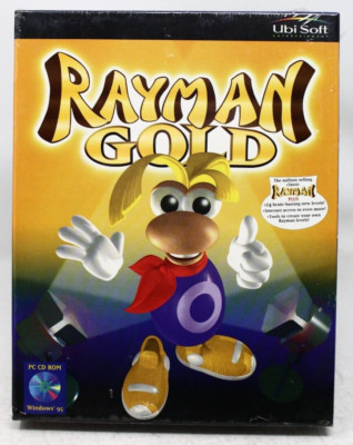 Rayman Gold (PC) Ubisoft - Big Box - New Sealed - See desc.