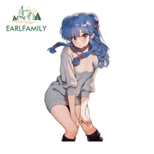EARLFAMILY 5.1" Sexy Shampoo Car Stickers Beautiful Goddess Anime Host JDM Decal