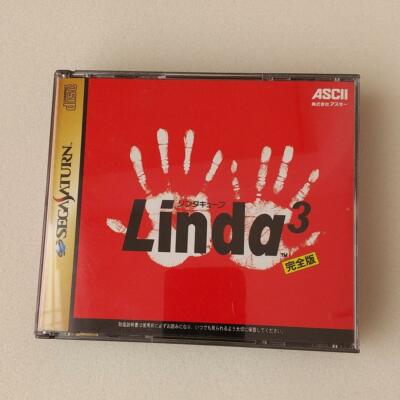 Used Ascii 1998 LINDA 3 CUBE KANZEN BAN Sega Saturn Role Playing Japanese Retro 