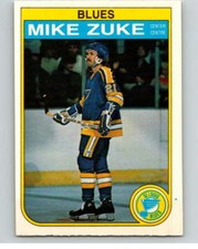 1982-83 O-Pee-Chee #313 Mike Zuke  St. Louis Blues V59285