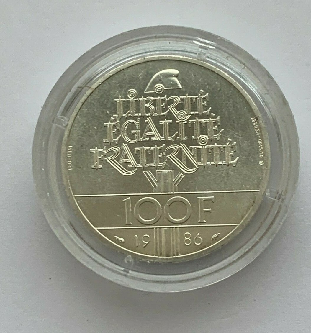 1986 SILVER FRANCE 100 FRONCS STATUE OF LIBERTY SILVER COIN | eBay