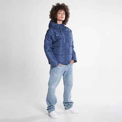New Ellesse Womens Jacket Padded Puffa Hood Loose Fit Pejo Navy Blue 8uk Hooded