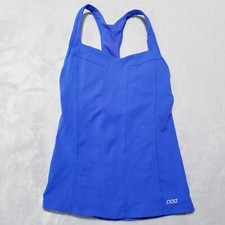 Lorna Jane Yoga Padded Bra Tank Top Blue Women's Small Racerback Fitness Gym