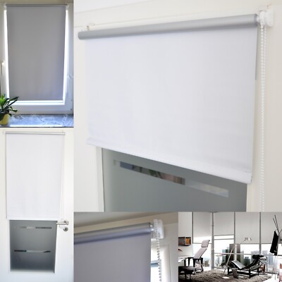 Verdunkelung Thermo Rollo Fenster Tür Klemmträger ohne Bohren Seitenzug easyfix