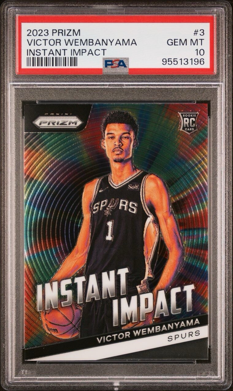 2023-24 Panini Prizm Instant Impact #3 Victor Wembanyama RC PSA 10