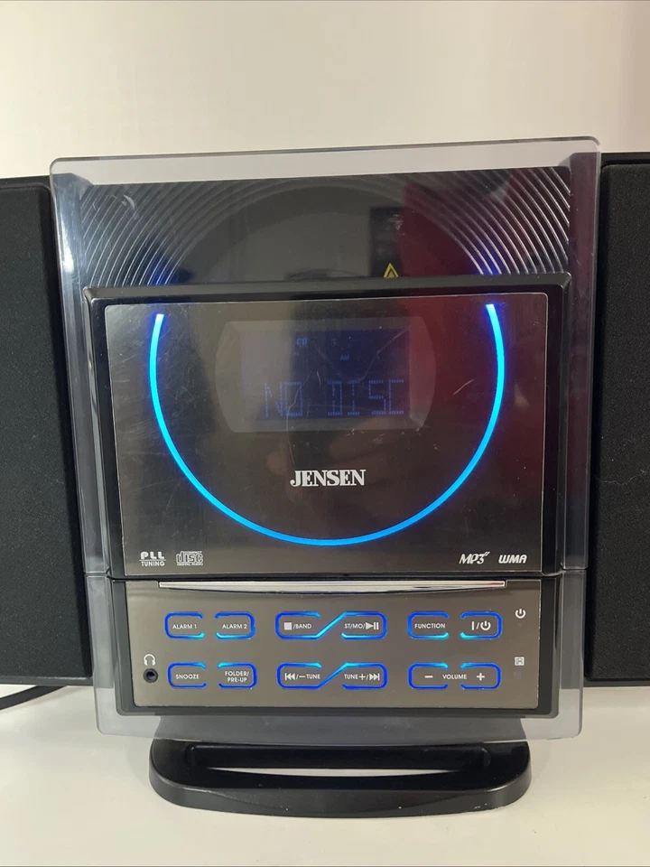 Jensen Wall Mountable Cd & MP3 Dual Alarm Clocks W/Removable Speakers *NO REMOTE - Image 2 of 4