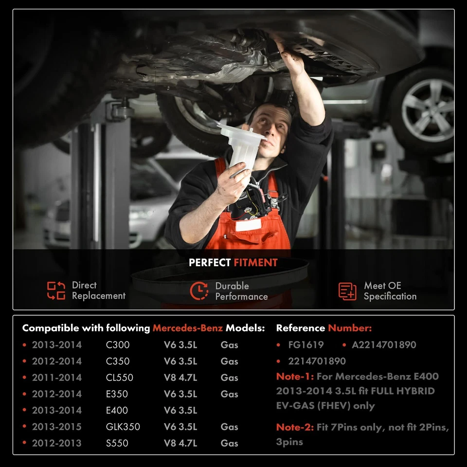 Fuel Filter for Mercedes Benz W204 C300 2013-2014 C204 C350 CL550 C207/W212 E350 - Image 2 of 4