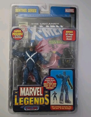 Marvel Legends Cyclops X-Factor 6'' Blue Variant Action Figure Sentinel Baf Wave