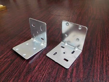 Garage Door Track Jamb "L" Brackets, Universal Adapter Steel Hardware, PAIR