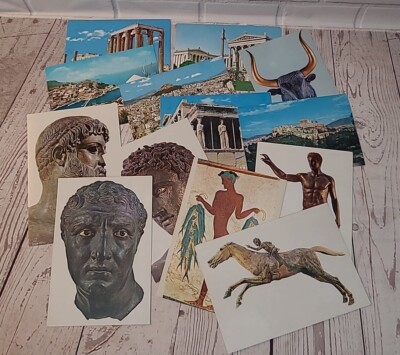 Postcards From Greece 1970s (13 Total)