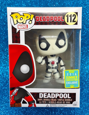 FUNKO POP MARVEL #112 DEADPOOL (WHITE THUMBS UP) 2016 SDCC/SCE