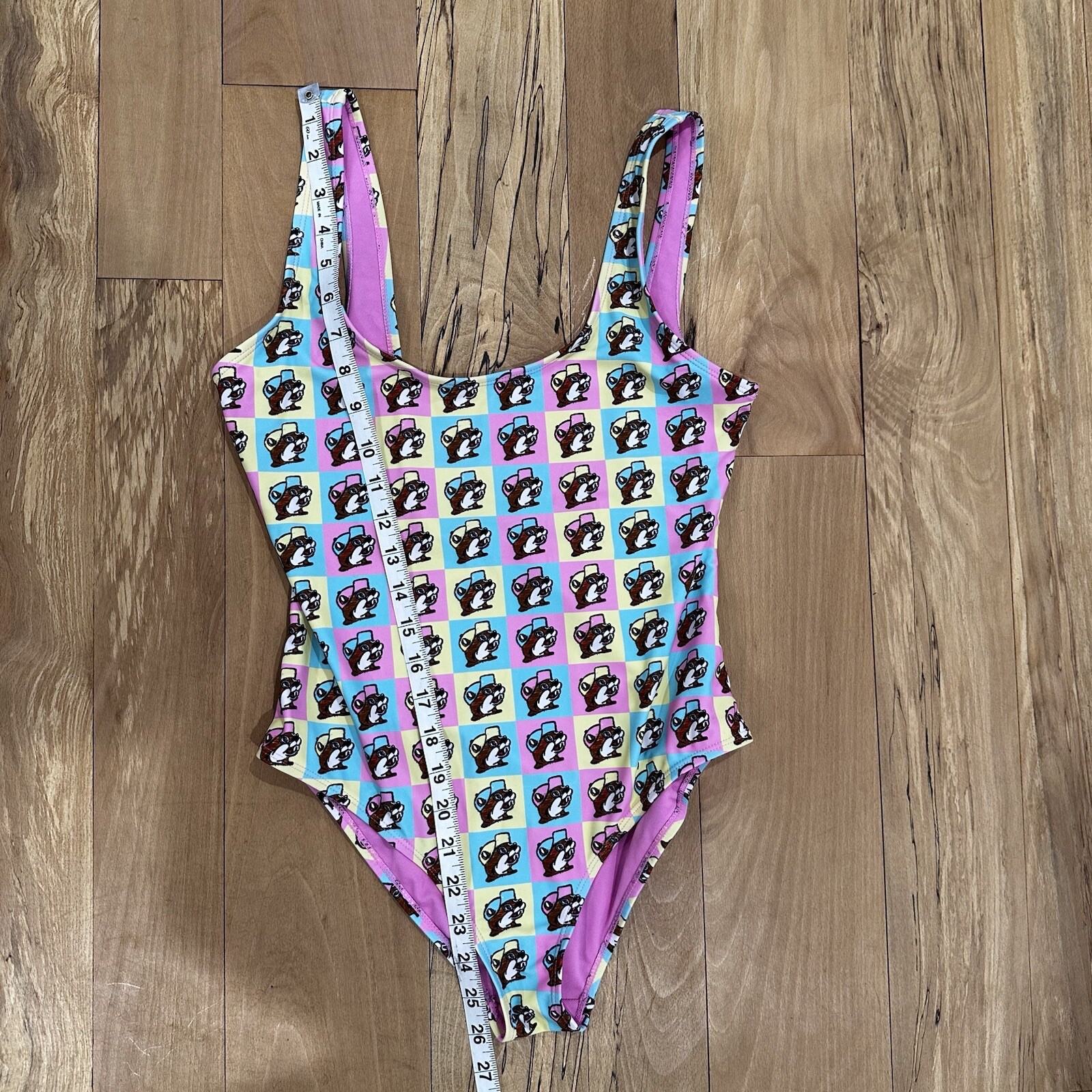 Buc-ee's Pastel Beaver Logo Grid One Piece Swimsuit B… - Gem