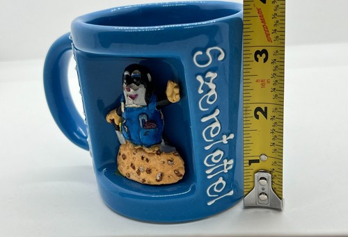 Vintage Coffee Mug Mole Novelty Tea Cup w/ 'Szeretettel' Love Affection Cute Mug - Picture 12 of 14