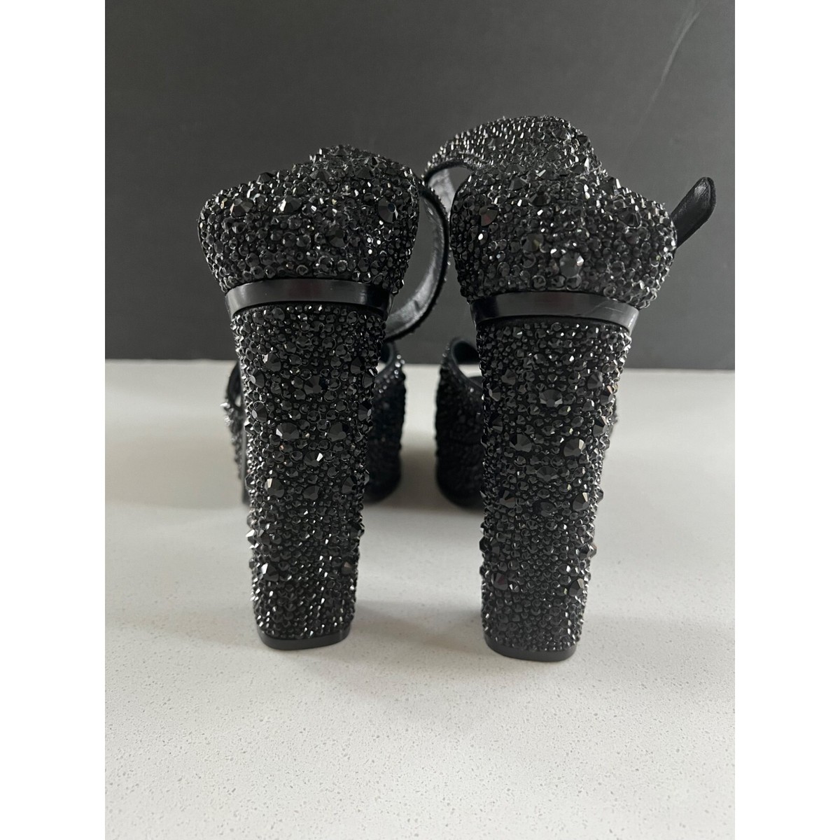 Alexander McQueen Platform Butterfly crystal sandals Heels