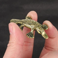 Small Brass Platypus Figurine Statue House Decoration Animal Figurines Toys Gift