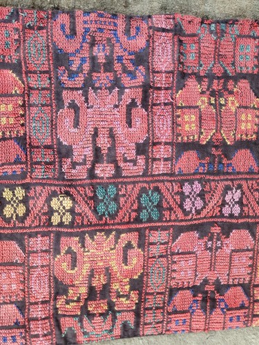 PALESTINIAN PALESTINE EMBROIDERY ANTIQUE TRADITIONAL ARAB FABRIC - Picture 12 of 12