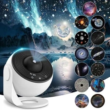 12in1 Planetarium Projector Galaxy Starry Sky Night Light Rotating Star LED Lamp