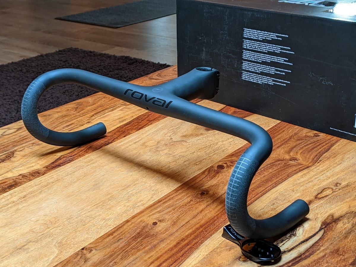 メ*ん様 Roval Alpinist SL Cockpit 420 120 Specialized Roval Alpinist Cockpit 110 mm Kierownica Czarny