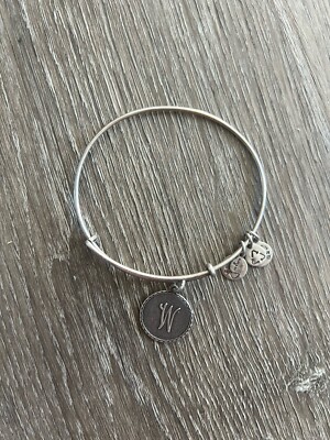 Alex and Ani Silver initial W Bracelet