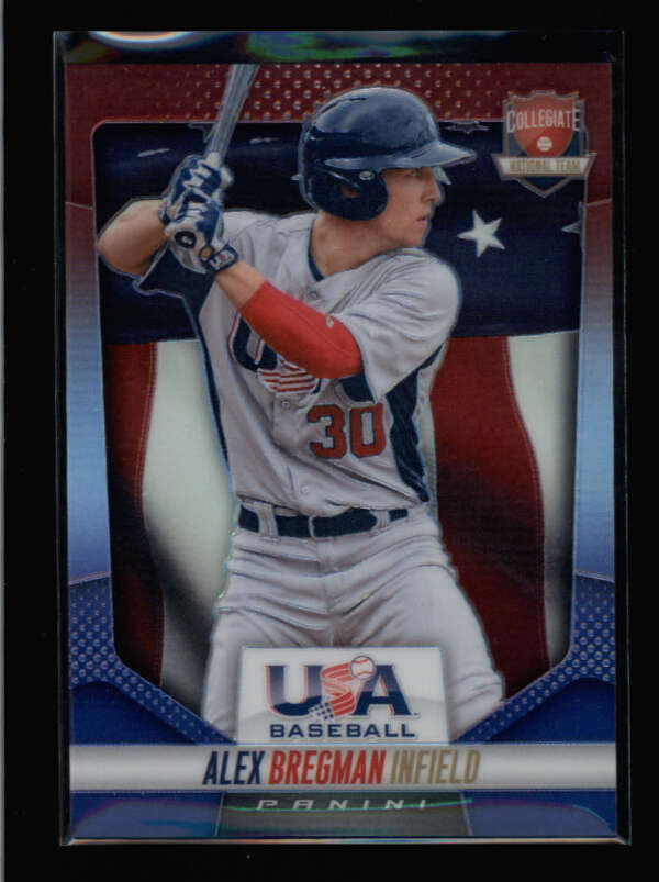 ALEX BREGMAN 2014 PANINI USA BASEBALL BOX SET #7 RED WHITE BLUE
