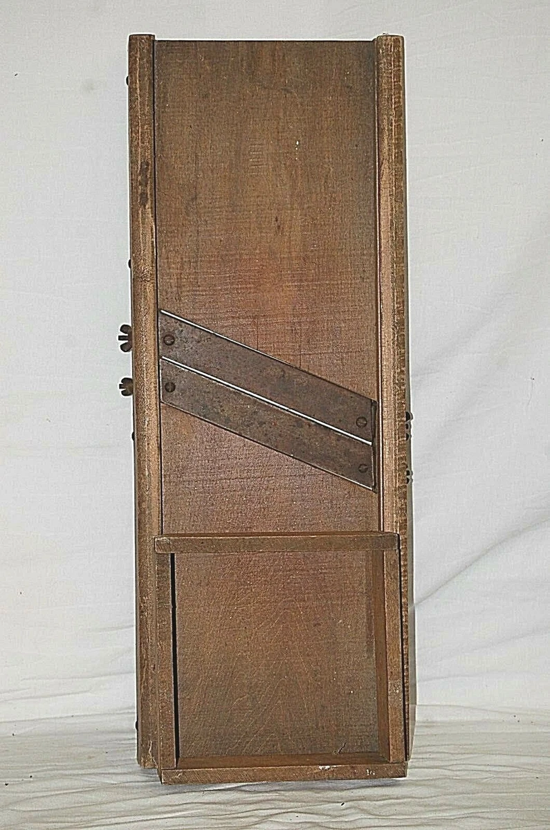 Antique Wooden Kraut Cabbage Slaw Cutter Slicer Box Primitive Farm Kitchen  Tool | eBay