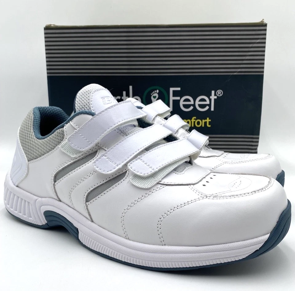 OrthoFeet VENTURA Men's NEW Walking Sneakers White Multiple Sizes